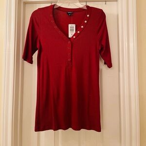 Torrid Women's Fired Brick Red Short Sleeve Top
